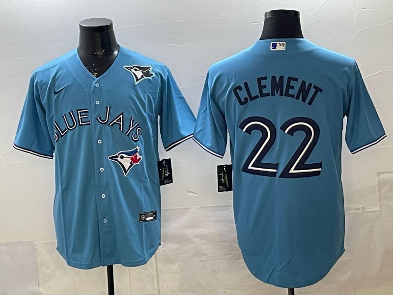 Men 2025 Toronto Blue Jays #22 Clement blue Game Nike MLB Jersey 0029->toronto blue jays->MLB Jersey